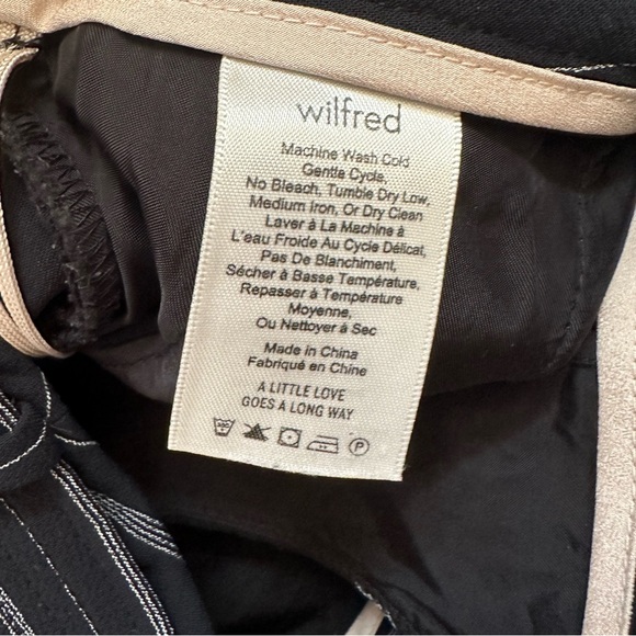 Aritzia Wilfred Tie Front Stripe Pants / Trousers - Picture 12 of 14